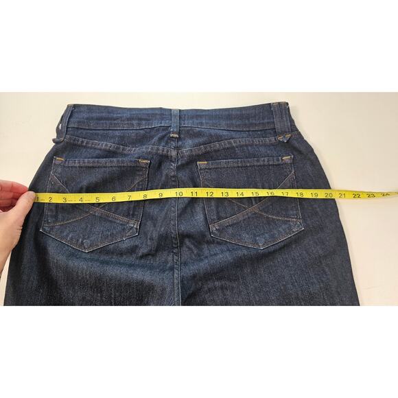 NWOT size 10 straight lift tuck high rise stretch blue jeans casual career - Picture 8 of 8